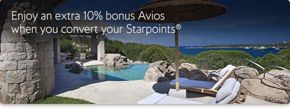 Starwood Avios bonus