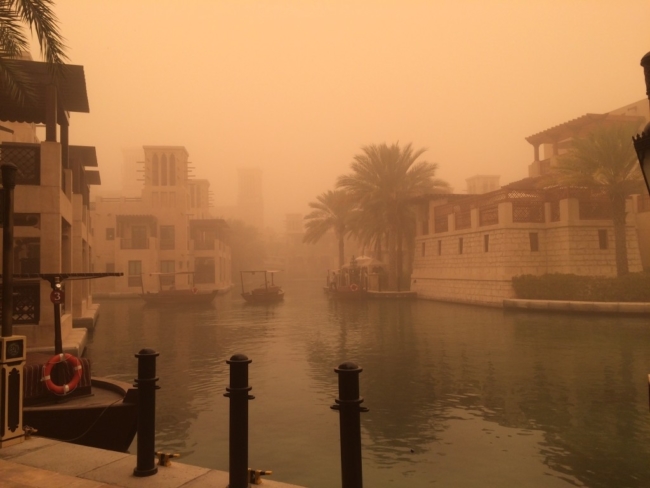Madinat Jumeirah sandstorm