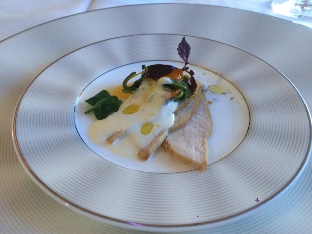 Etihad A380 First Class Apartment food
