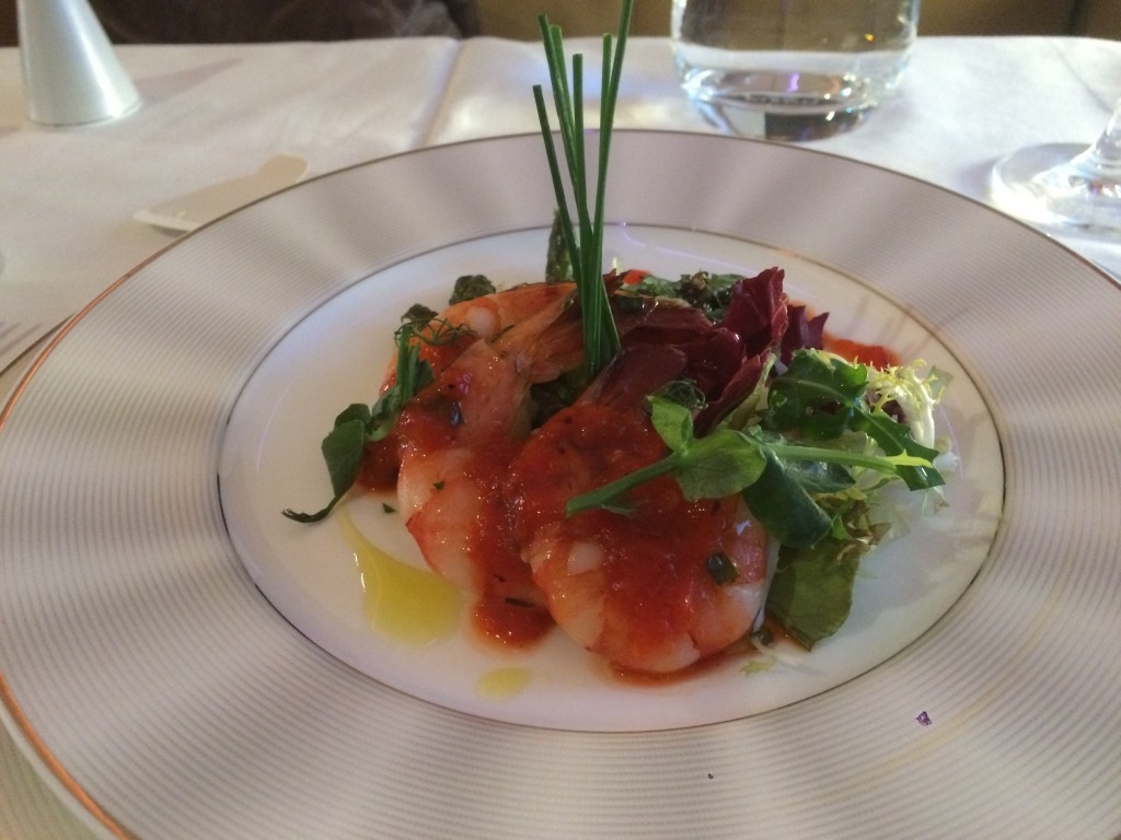 Etihad A380 First Class Apartment food