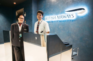 British Airways San Francisco Lounge entrance