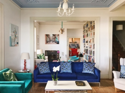 Madeira living room and library