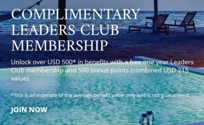 Free membership leaders club leading hotels of the world
